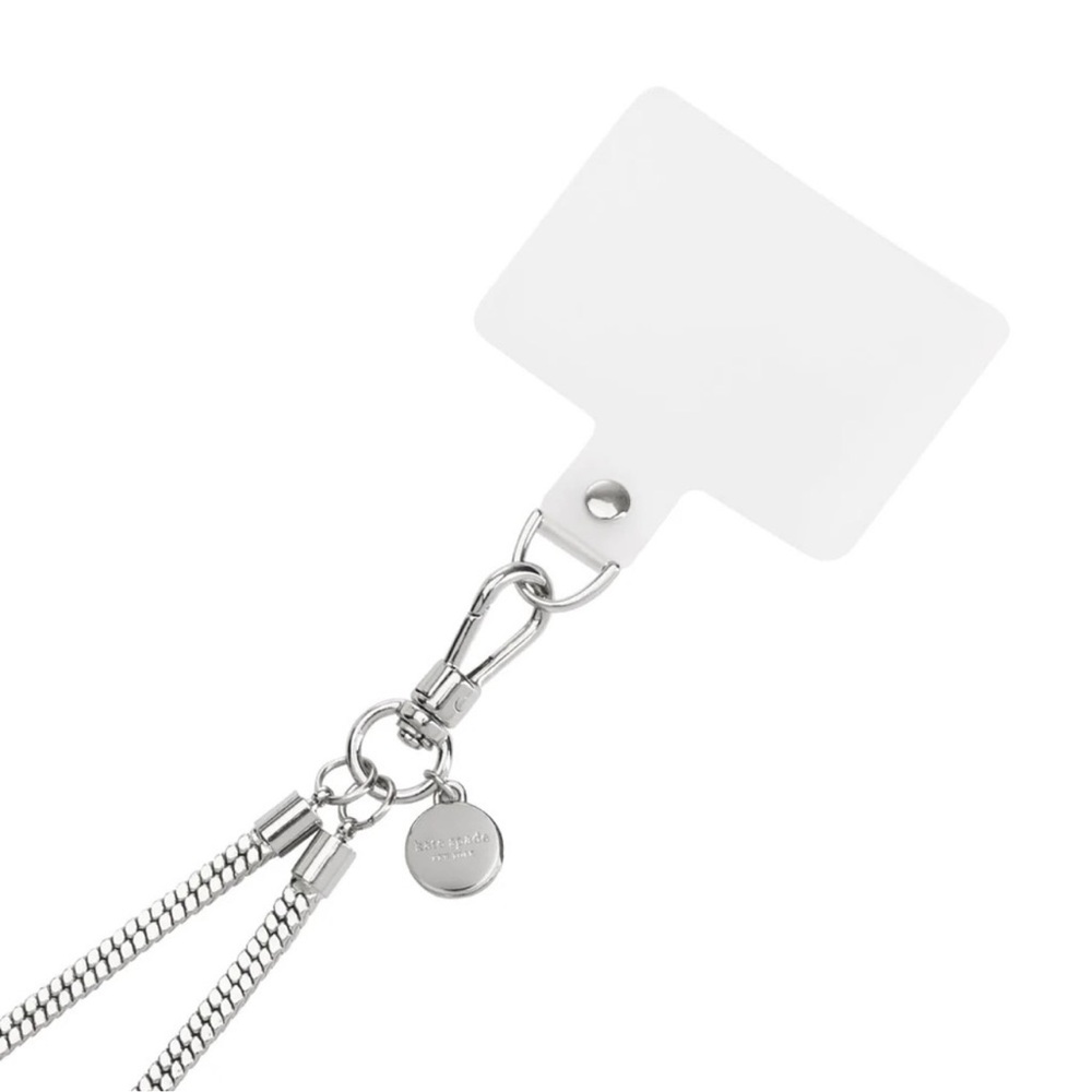 $60 Kate Spade ♠️ Phone Crossbody CHAIN - Heart of Silver NWT Universal Fit - Picture 6 of 8